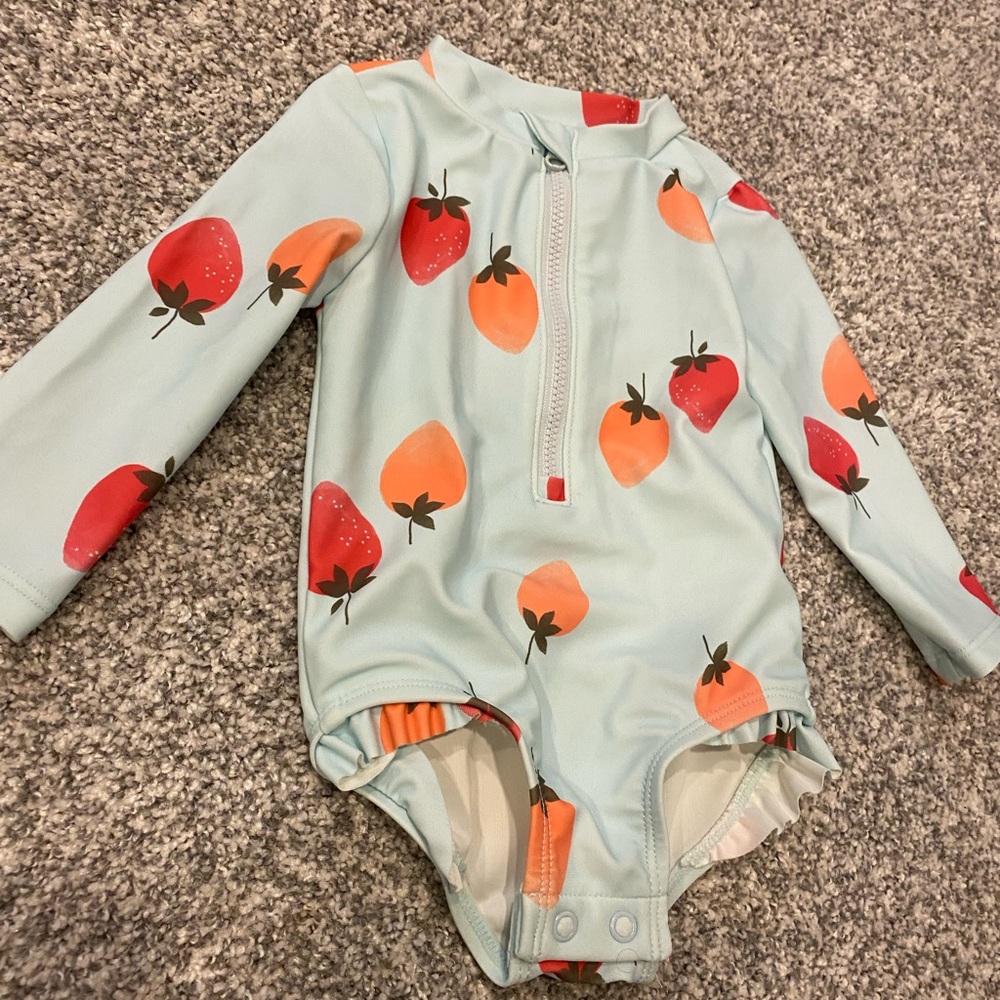 3-6 Months Long sleeve swim rash guard